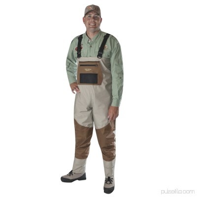 Caddis Systems Deluxe Breathable Stocking Foot Wader, 2-Tone Taupe 563476635